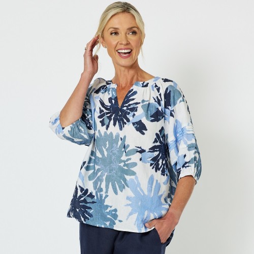 Gordon Smith 'Haven' Linen Top (#43994)