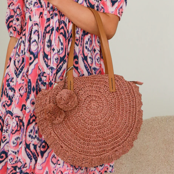 Paisley The Label 'Willow' Straw Bag (#RA194)