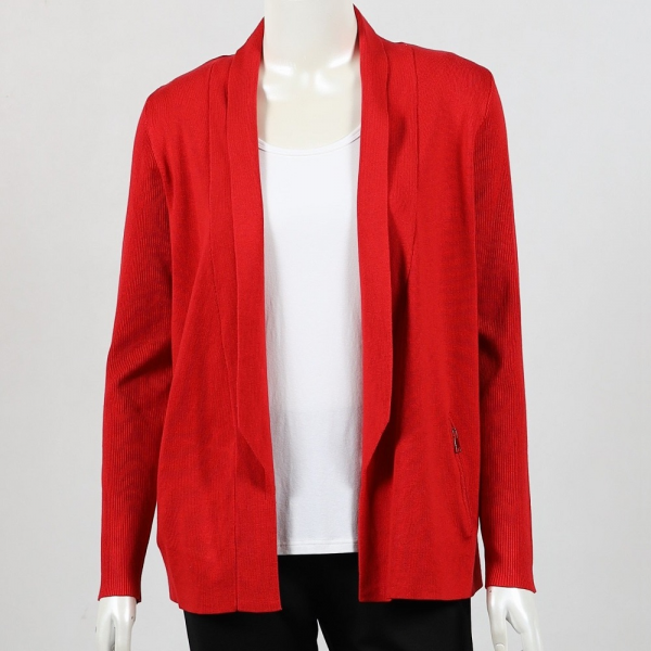 Lilia Zip Pocket Cardigan (#B806)