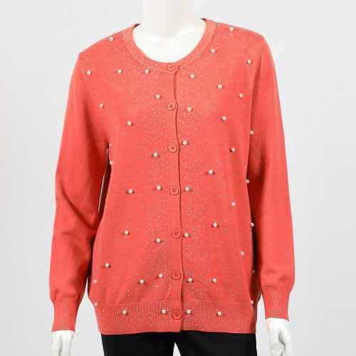 Lilia Diamante & Pearl Knit Cardigan (#WT900)