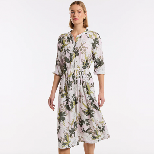 Marco Polo 'Floral Mosaic' Print Dress (#YTMS59311)