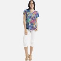 Orientique 'Tropical Batiq' Print T-Shirt (#22987)