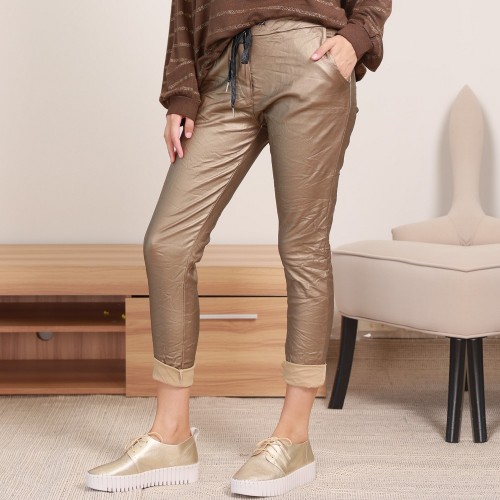 Wednesday Lulu 'Luna' Wet Look Pant (#GE-6526)