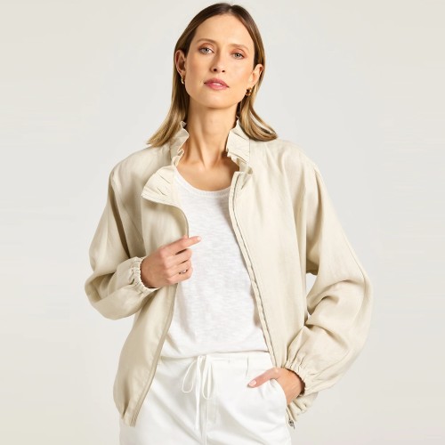 Yarra Trail 'Villa' Frill Neck Jacket (#YT25S6241)